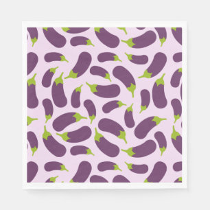 Lila av växtodling Vegetable Mönster Design Pappersservett