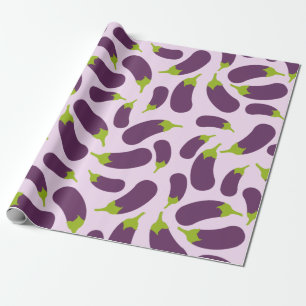 Lila av växtodling Vegetable Mönster Design Presentpapper