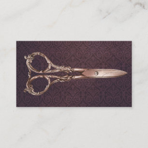 Lila av Vintage för Antique Sissor Hair Stylist- Visitkort