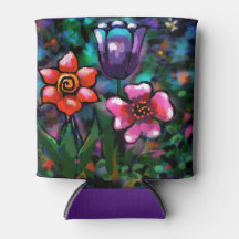 Lila av vitlök i Blommigt, blått Rosa Blommor