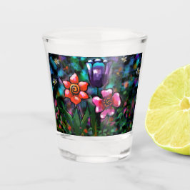 Lila av vitlök i Blommigt, blått Rosa Blommor