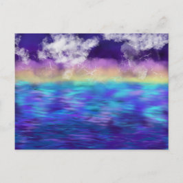 Lila av Worship Art Gult Aqua Blue Okt 2017 ESSL Vykort