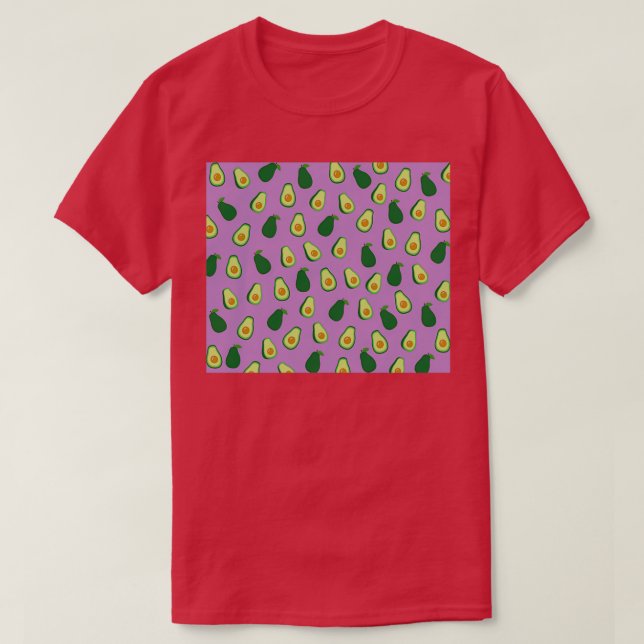Lila Avocado Party T Shirt (Design framsida)