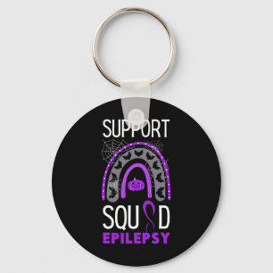 Lila Awareness Ribbon Squad Halloween H Nyckelring