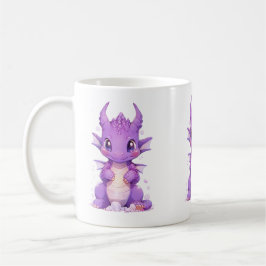 Lila Baby Dragon Kaffemugg