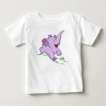 Lila Baby Elephant Kids Bodykosten och T-Shirt