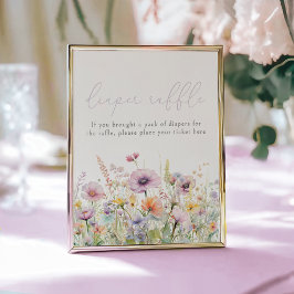 Lila Baby i Bloom Wildblomblötläggningsomfång Poster