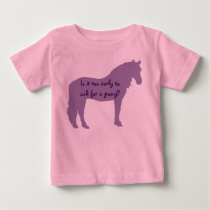 Lila Baby Wants Pony Tee