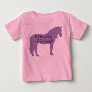 Lila Baby Wants Pony Tee