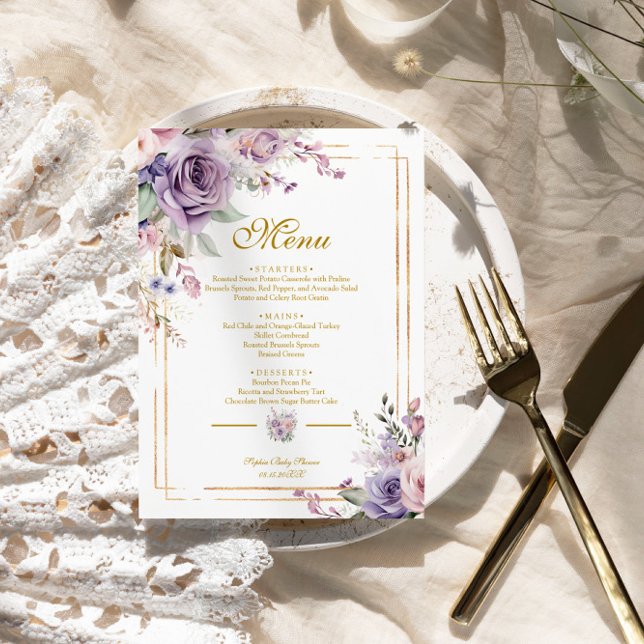 Lila &  babyvisningsmenyn Ro Meny (Skapare uppladdad)