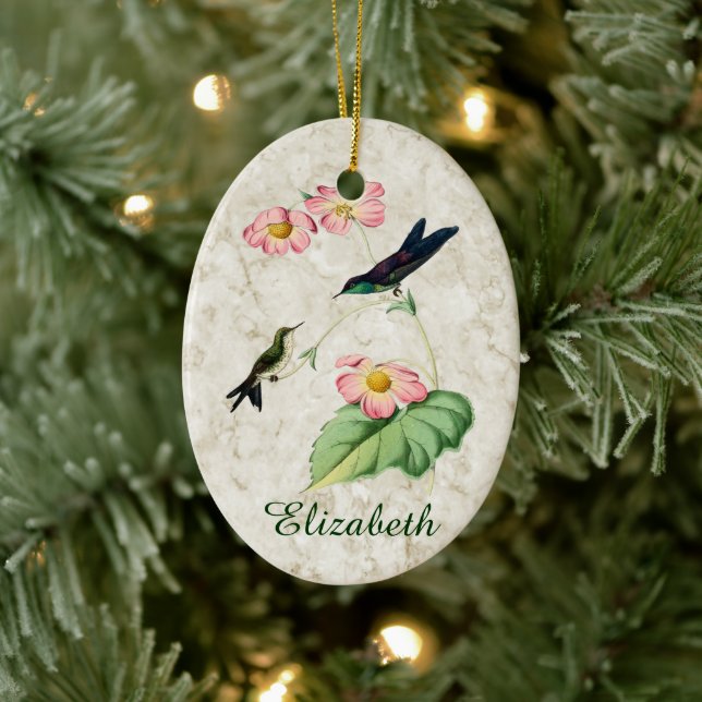 Lila Backed Thornbill Hummingbird Ornament (Träd)