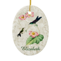 Lila Backed Thornbill Hummingbird Ornament
