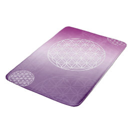 Lila Bademates blomma Badrumsmatta