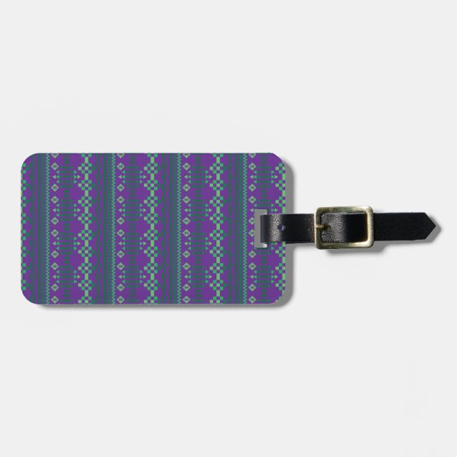 Lila Bagagebricka (Horisontell Framsida)