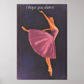 Lila Ballerina Poster
