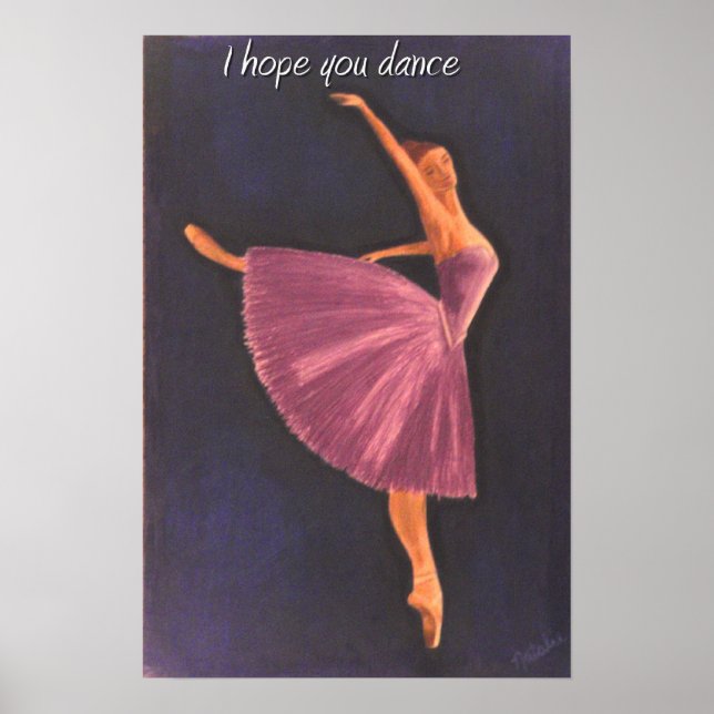 Lila Ballerina Poster (Framsidan)