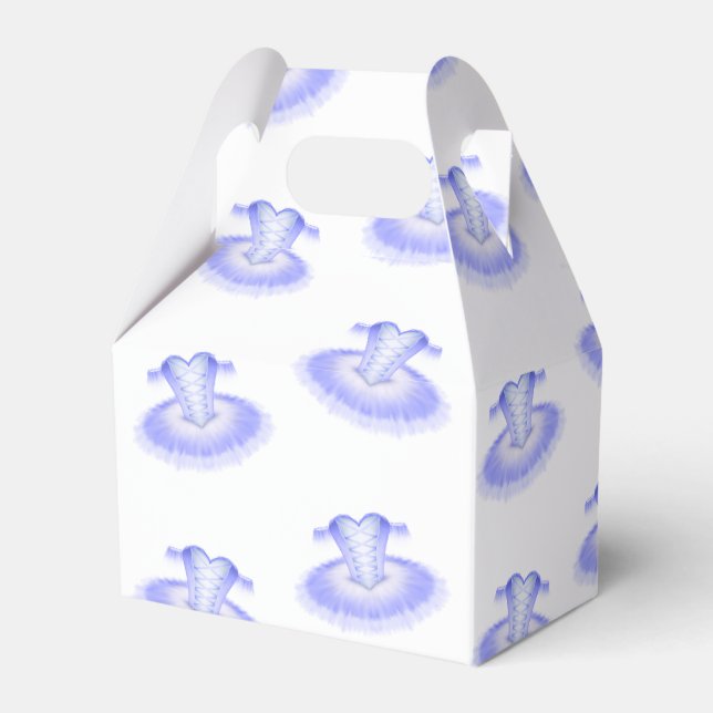 Lila Ballet Birthday Tutu Watercolor Presentaskar (Framsidan Sidan)