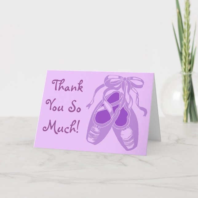 Lila Ballet Shoes Lavender - tackkort (Framsida)