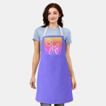 Lila Balloon Hund Apron