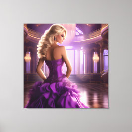 Lila Ballroomsdam Canvastryck