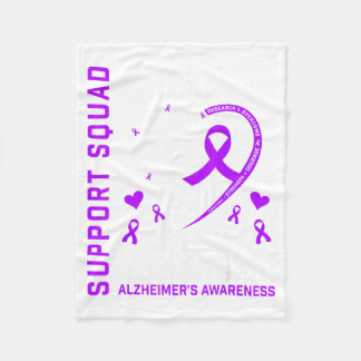 Lila band Alzheimers medvetenhetsskjortor Mamma Fleecefilt