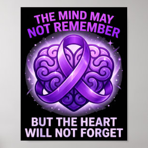 Lila band minnet kanske inte minns alzheimers poster