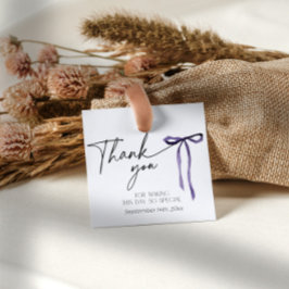 Lila band Moody Mörk gotisk bröllop tack Gåvor Etiketter