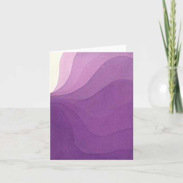 Lila Bands Card Kort (Framsida)