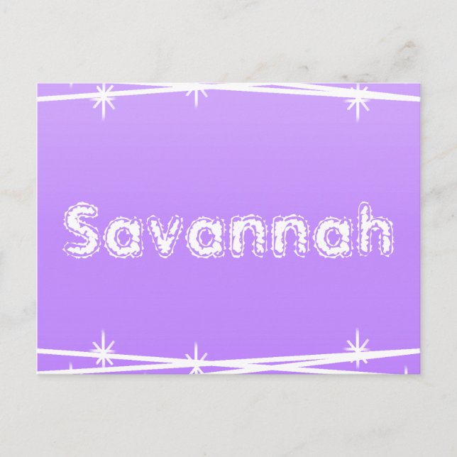 Lila Barbed Wire Vykort (Framsida)