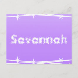 Lila Barbed Wire Vykort