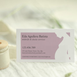 Lila | Barnmorska Doula Pgraant Woman SILHOUETTE Visitkort