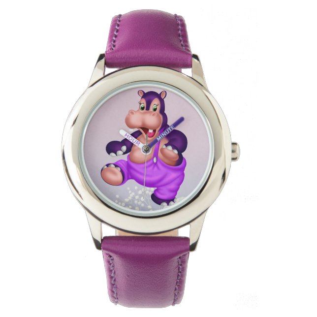 Lila - Barnvakt Armbandsur (Framsida)