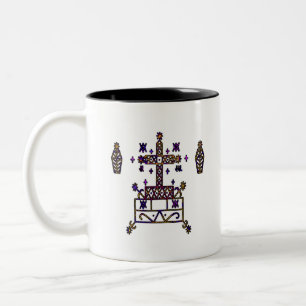 Lila Baron Samedi Veve Sigil Två-Tonad Mugg