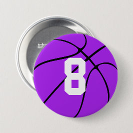 Lila Basketball Anpassningsbar Jersey Number eller Knapp