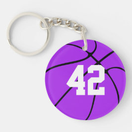 Lila Basketball Jersey Number eller Initialer