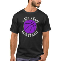 Lila Basketball Team Player Namn & Jersey Number