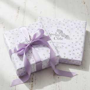 Lila Batty, Stars & Måne Spooky Cute Presentpapper