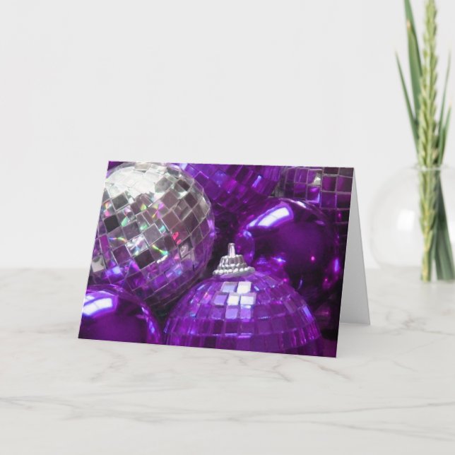 Lila Baubles hälsning-kort Helgkort (Framsida)