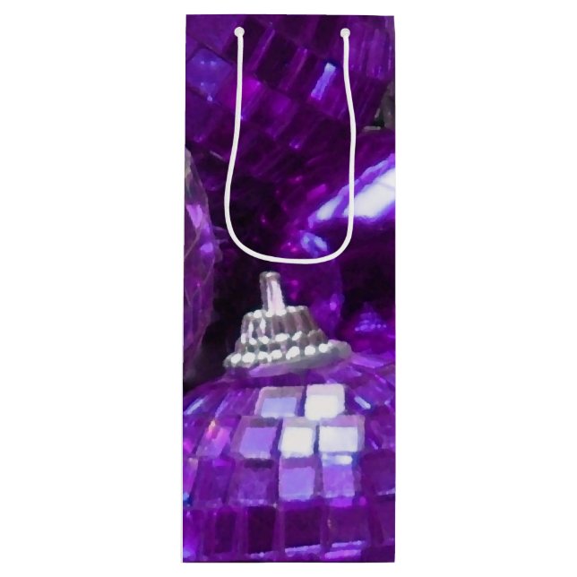 Lila Baubles-presentpåse vin (Framsidan)