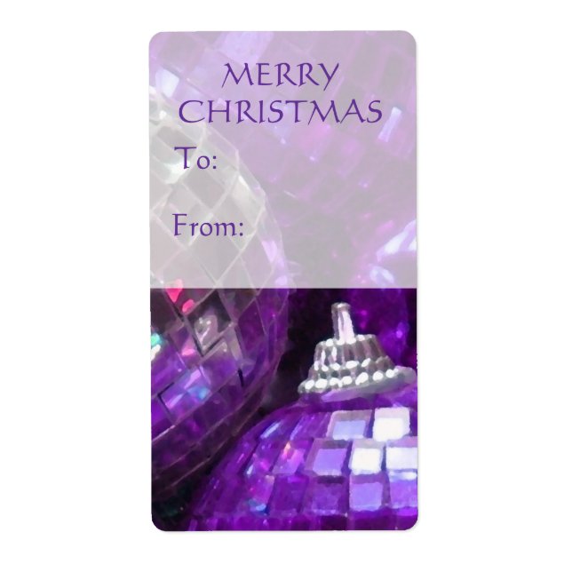 Lila Baubles 'To...From'-gåva märkre porträtt Fraktsedel (Framsidan)