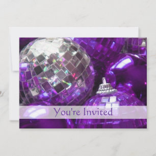Lila Baubles 'You'are Investigation' Inbjudningar