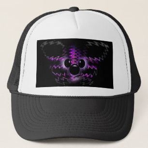 Lila Bear Hat Truckerkeps
