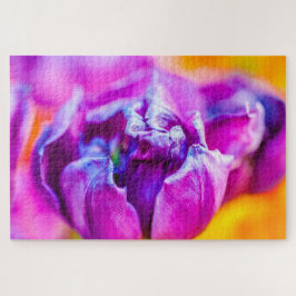 Lila Beauty Tulip Flower Pussel