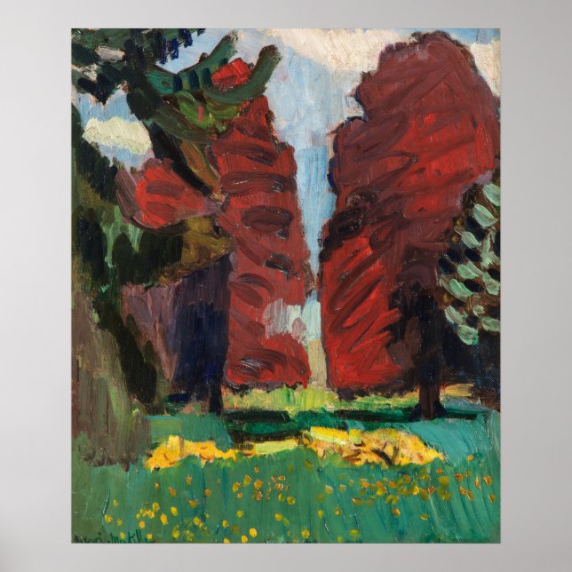 Lila Beech Träd av Matisse Poster (Framsidan)