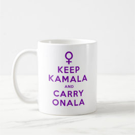 Lila Behålla Kamala och Carry Onala Kaffemugg