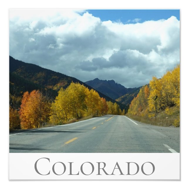 Lila berg kontrasterar Colorado Fototryck (Framsidan)