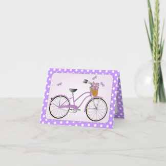 Lila Bicycle Kort