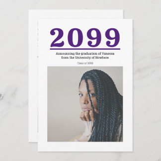 Lila Big Numbers Two-Photo Studenten