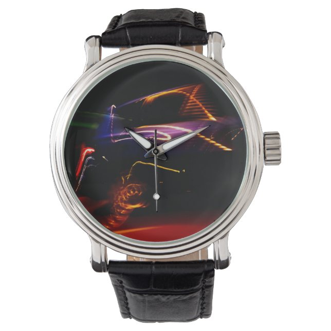 lila bil dansar armbandsur (Framsida)
