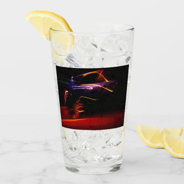 lila bil dansar glaskopp (Framsida Ice)